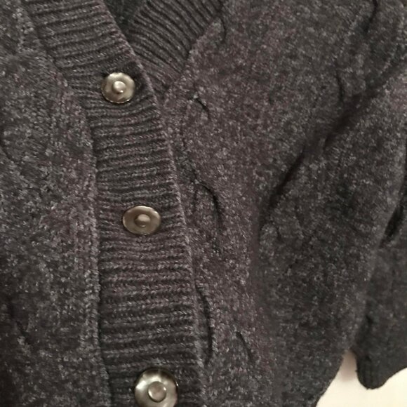 Daniel Hechter Paris Womens Cable Knit Cardigan Small Wool Fall Core - Picture 5 of 7